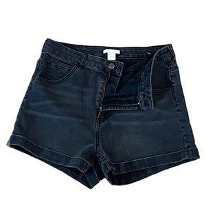 H&M High Waisted Dark Gray Shorts